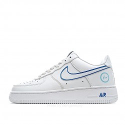 Fragment Design x Nike Air Force 1 Low White and Blue Low Top 3M Reflective