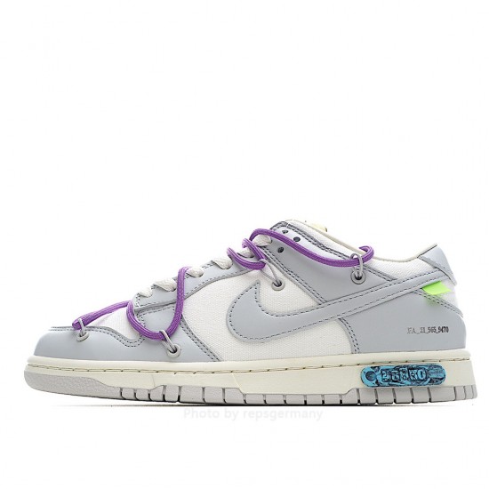 Nike SB Dunk OFF-WHITE Gray Purple